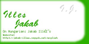 illes jakab business card